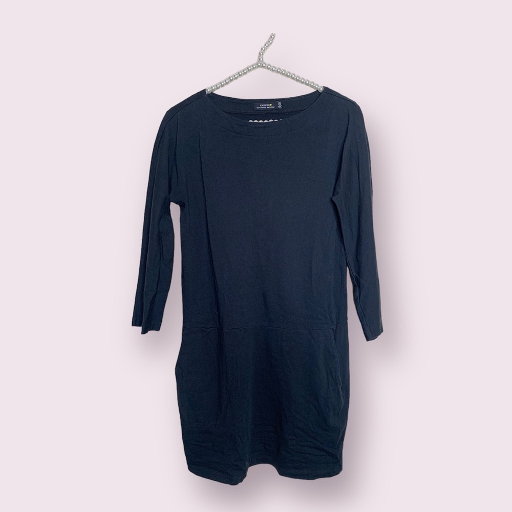 Kate Spade Saturday Cotton Boatneck Dress With Pockets, Size XS